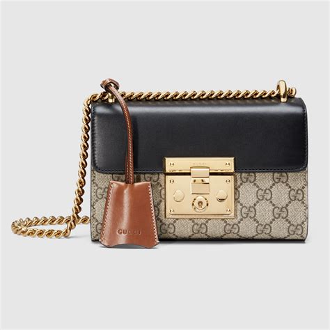 gucci padlock gg supreme shoulder bag replica|gucci padlock backpack black.